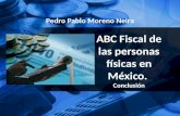 ABC Fiscal de las personas físicas en México. Conclusión Pedro Pablo Moreno Neira.