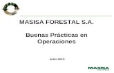 MASISA FORESTAL S.A. Buenas Prácticas en Operaciones Julio 2013.