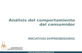 Análisis del comportamiento del consumidor INICIATIVAS EMPRENDEDORAS Centro de Iniciativas Emprendedoras CIE.