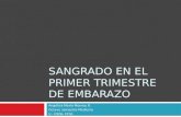 SANGRADO EN EL PRIMER TRIMESTRE DE EMBARAZO Angélica María Monroy R. Octavo semestre-Medicina U.. ICESI- FCVL.
