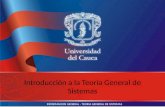 INFORMACION GENERAL - TEORIA GENERAL DE SISTEMAS Introducción a la Teoría General de Sistemas.