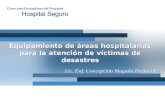 Equipamiento de áreas hospitalarias para la atención de víctimas de desastres Lic. Enf. Concepción Magaña Hernández.