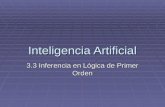 Inteligencia Artificial 3.3 Inferencia en Lógica de Primer Orden.