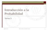 Ignacio CascosDepto. Estadística, Universidad Carlos III1 Introducción a la Probabilidad Tema 3.