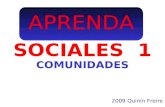 APRENDA SOCIALES 1 2009 Quinín Freire COMUNIDADES.