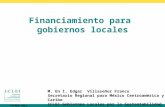 Www.iclei.org.mx PACMUN 2014. Capacitación Financiamiento para gobiernos locales M. En I. Edgar Villaseñor Franco Secretario Regional para México Centroamérica.