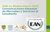 EAN en Medios-Enero 2015 Comunicaciones-Gerencia de Mercadeo y Servicios al Estudiante.