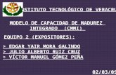 INSTITUTO TECNOLÓGICO DE VERACRUZ 02/03/09 > EDGAR YAIR MORA GALINDO > JULIO ALBERTO RUIZ CRUZ > VÍCTOR MANUEL GÓMEZ PEÑA MODELO DE CAPACIDAD DE MADUREZ.