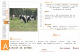 P ROYECT O Proyecto Jóvenes Rurales, curso en auxiliar de hatos lecheros, vereda Las Mercedes, convenio SENA- Municipio de Ospina M ETAS Capacitar a 30.
