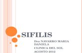 SIFILIS Dra NAVARRO MARIA DANIELA CLINICA DEL SOL AGOSTO 2012.