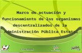 CISCMRDE Marco de actuación y funcionamiento de los organismos descentralizados de la Administración Pública Estatal CISCMRDE.