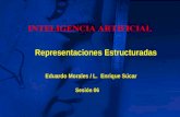 Eduardo Morales / L. Enrique Súcar Representaciones Estructuradas Sesión 06 INTELIGENCIA ARTIFICIAL.