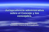 Jurisprudencia administrativa sobre el Concejo y los concejales. Armando Aravena Alegría, Abogado, Asociación Chilena de Municipalidades.