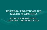 ESTADO, POLITICAS DE SALUD Y GENERO CICLO DE SEXUALIDAD, GENERO Y REPRODUCCION.