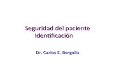 Seguridad del paciente Identificación Dr. Carlos E. Bergallo.