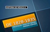 DE 1828-1835 PROFESOR: MARCOS ISMAEL ARENAS ESPAÑA HISTORIA DE MÉXICO II.