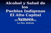 Alcohol y Salud de los Pueblos Indigenas El Alto Capital Aymara Dr. Gonzalo Rivero La Paz, Bolivia.