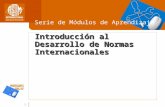 1 Introducción al Desarrollo de Normas Internacionales Serie de Módulos de Aprendizaje.