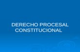 DERECHO PROCESAL CONSTITUCIONAL. LA CONCEPCIÓN DEL DERECHO PROCESAL CONSTITUCIONAL Y SU NATURALEZA JURÍDICA  En materia de la naturaleza jurídica del.