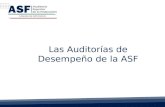 Las Auditorías de Desempeño de la ASF. ASF | 2 I. Sustento legal de las auditorías de desempeño.
