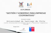 DIPLOMADO “GESTIÓN Y GOBIERNO PARA EMPRESAS COOPERATIVAS” Universidad de Santiago de Chile Centro Internacional de Economía Social y Desarrollo Cooperativo.