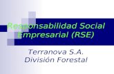 Responsabilidad Social Empresarial (RSE) Terranova S.A. División Forestal.