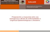 Centro Nacional de Vigilancia Epidemiológica y control de Enfermedades Dirección de Urgencias Epidemiológicas y Desastres Preparación y respuesta ante.