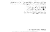 CALSAMIGLIA y TUSON (2001) Las Cosas Del Decir. Manual de Analisis Del Discurso (Ariel)