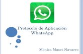 1 1 Protocolo de Aplicación WhatsApp Mónica Maset Navarro.