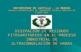 UNIVERSIDAD DE CASTILLA - LA MANCHA ESCUELA UNIVERSITARIA DE INGENIERÍA TÉCNICA AGRÍCOLA DE CIUDAD REAL DISIPACIÓN DE RESIDUOS FITOSANITARIOS EN EL PROCESO.