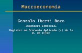 Macroeconomía Gonzalo Iberti Bozo Ingeniero Comercial Magister en Economía Aplicada (c) de la U. de CHILE.