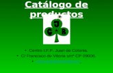 Catálogo de productos Centro I.F.P. Juan de Colonia. C/ Francisco de Vitoria s/nº CP 09006. .