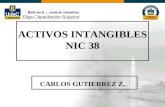 ACTIVOS INTANGIBLES NIC 38 CARLOS GUTIERREZ Z.. RESUMEN 1- ALCANCE 2- DEFINICION 3- RECONOCIMIENTO INICIAL-MEDICION INICIAL 4- MEDICION POSTERIOR 5- VIDA.