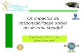 Os impactos da responsabilidade social no sistema contábil Cesar Eduardo Stevens Kroetz cesark@unijui.edu.br.