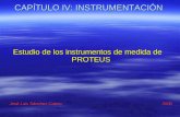 CAPÍTULO IV: INSTRUMENTACIÓN Estudio de los instrumentos de medida de PROTEUS José Luis Sánchez Calero 2006.
