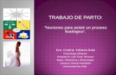 TRABAJO DE PARTO: Nociones para asistir un proceso fisiológico. Dra. Cristina Irribarra Ávila Ginecóloga Obstetra Hospital Dr. Luis Tisné Brousse Depto.