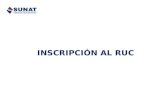 INSCRIPCIÓN AL RUC. Rol de la SUNAT Formalidad vs Informalidad Inscripción al RUC Ciclo de vida del contribuyente Contenido.