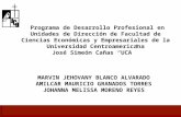 Programa de Desarrollo Profesional en Unidades de Dirección de Facultad de Ciencias Económicas y Empresariales de la Universidad Centroamericana José Simeón.