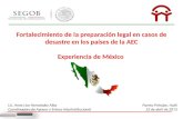 Fortalecimiento de la preparación legal en casos de desastre en los países de la AEC Experiencia de México Lic. Anne Lice Hernández Alba Coordinadora de.