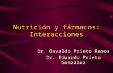 Nutrición y fármacos: Interacciones Dr. Osvaldo Prieto Ramos Dr. Eduardo Prieto González.