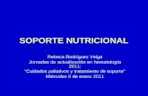 SOPORTE NUTRICIONAL Rebeca Rodríguez Veiga Jornadas de actualización en hematología 2011: Cuidados paliativos y tratamiento de soporte Miércoles 9 de enero.