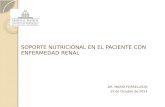SOPORTE NUTRICIONAL EN EL PACIENTE CON ENFERMEDAD RENAL DR. MARIO FORSELLEDO 15 de Octubre de 2013.