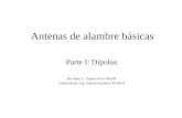 Antenas de alambre básicas Parte I: Dipolos Por Marc C. Tarplee Ph.D N4UFP Traducido por Ing. Gabriel Sareñana XE3KGS.