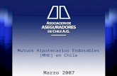 Mutuos Hipotecarios Endosables (MHE) en Chile Marzo 2007.