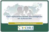 LOGO Conceptualizaciones Sociológicas en Educación Pedagogía en Educación Parvularia.