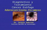 Diagnòstico y Tratamiento Càncer Esòfago Adenocarcinoma-Escamoso Dr. Sergio Sobrino Instituto Nacional de Cancerologìa.