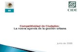 Competitividad de Ciudades: La nueva agenda de la gestión urbana Junio de 2008.