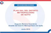Plan Vial Del Distrito Metropolitano de Quito - Ecuador