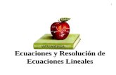 1 Ecuaciones y Resolución de Ecuaciones Lineales