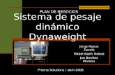 Sistema de pesaje dinámico Dynaweight Jorge Hoyos Zavala Mabel Espín Noboa Joe Benítez Moreno Prisma Solutions / abril 2006 PLAN DE NEGOCIOS.